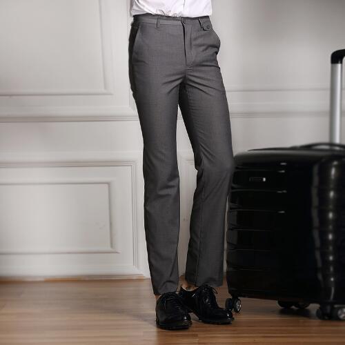 Formal Men Suit Pants - Slim Smart Casual Straight Dress Trousers-Dark grey-S-JadeMoghul Inc.