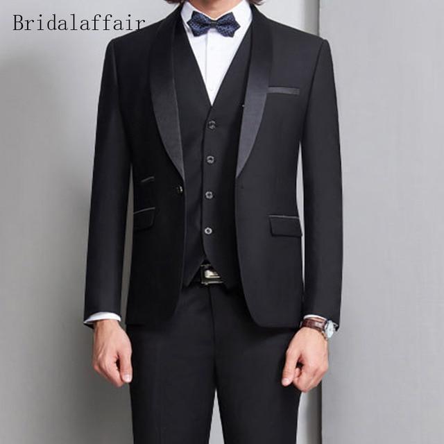 Formal Men Suit - Slim Fit Designer Suit with Vest - 3Pcs-same as picture 4-XS-JadeMoghul Inc.