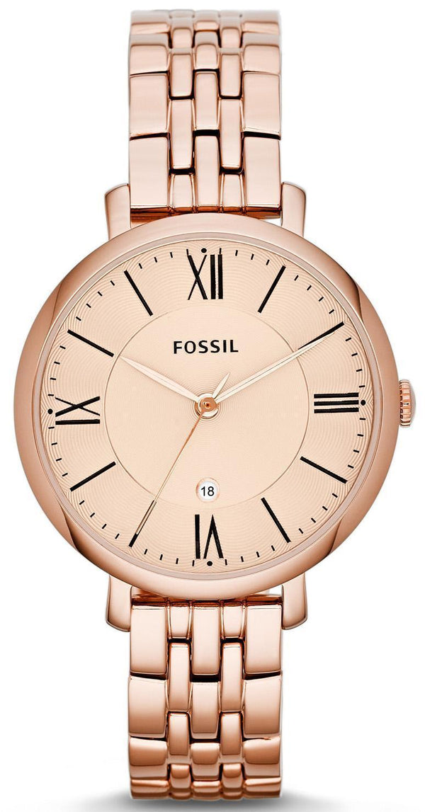 Fossil Jacqueline Rose Gold-Tone Analog ES3435 Women's Watch-Branded Watches-JadeMoghul Inc.