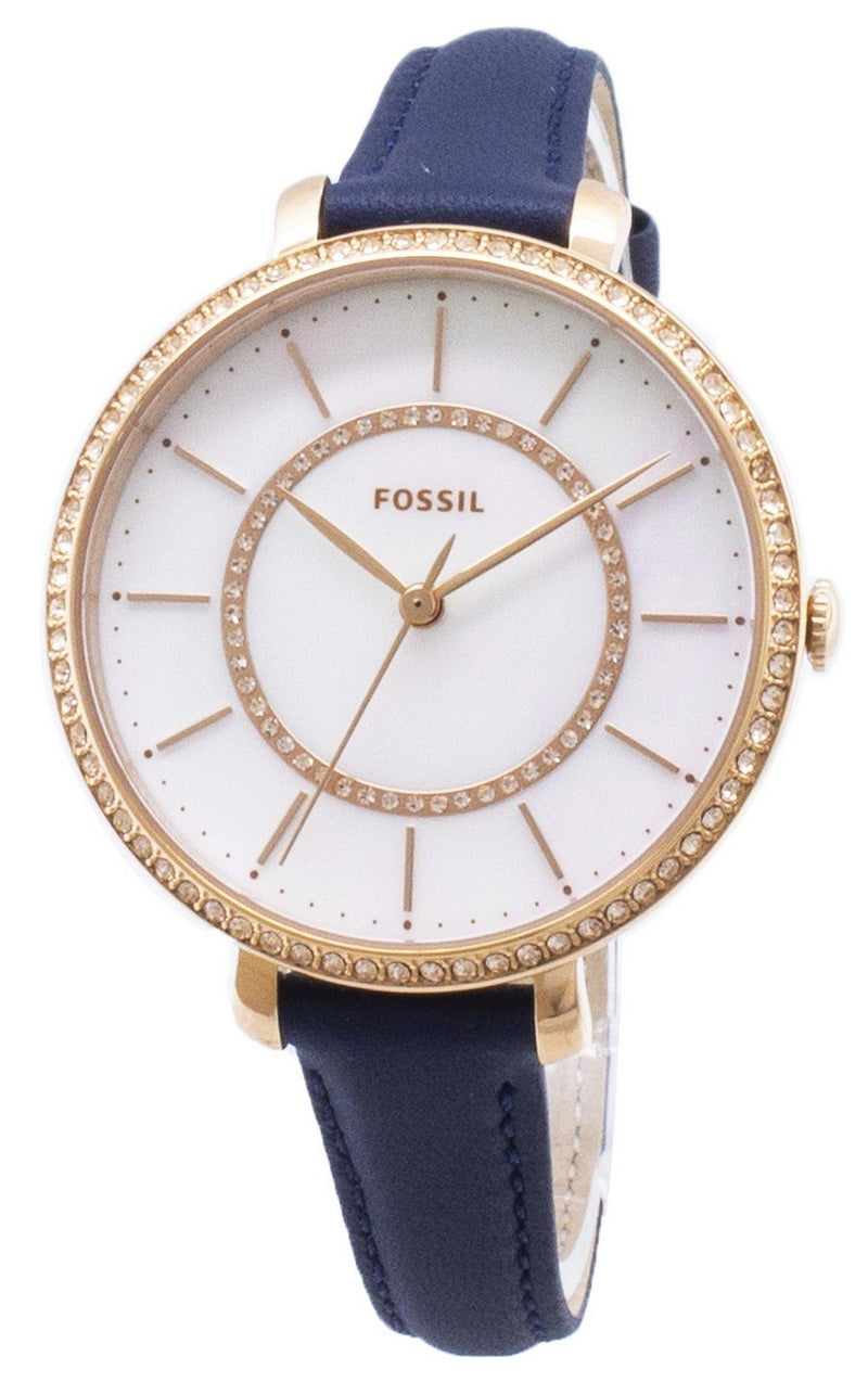 Fossil Jocelyn ES4456 Diamond Accents Quartz Women's Watch-Branded Watches-Black-JadeMoghul Inc.