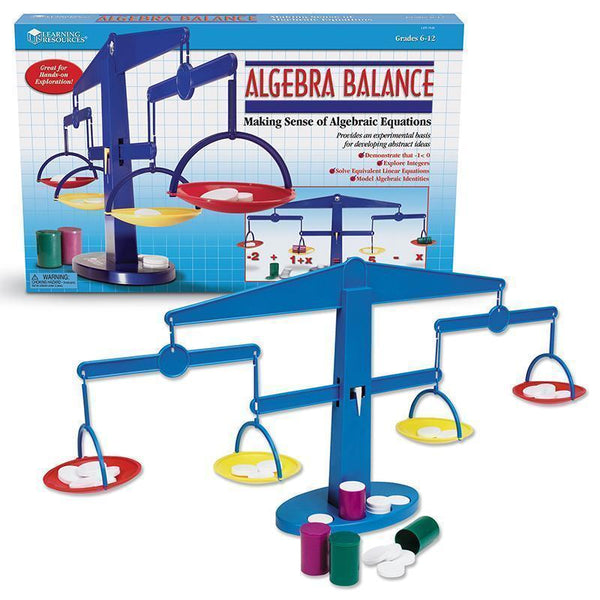 FOUR-PAN ALGEBRA BALANCE PLASTIC-Learning Materials-JadeMoghul Inc.