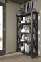 Four Tier Wooden Bookshelf with Exposed Bolts and Rustic Cross Bracing , Brown-Cabinets and storage chests-Brown-Wood-JadeMoghul Inc.