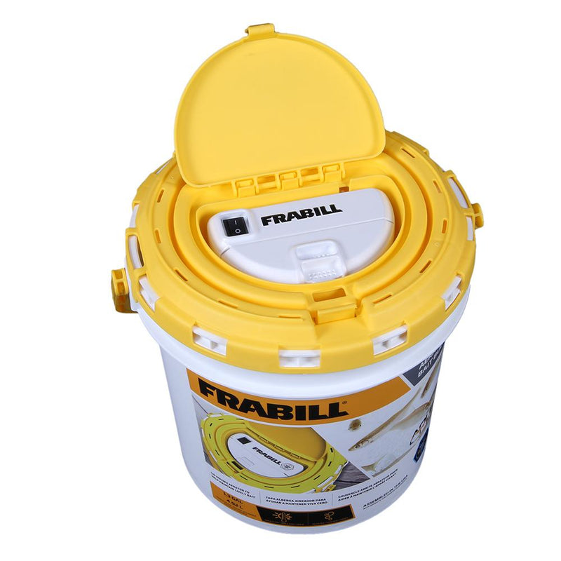 Frabill Dual Fish Bait Bucket with Aerator Built-In [4825]-Livewell Pumps-JadeMoghul Inc.