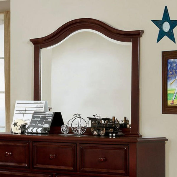 Frame Mirror, Brown-Wall Mirrors-Dark Walnut-Wood-JadeMoghul Inc.