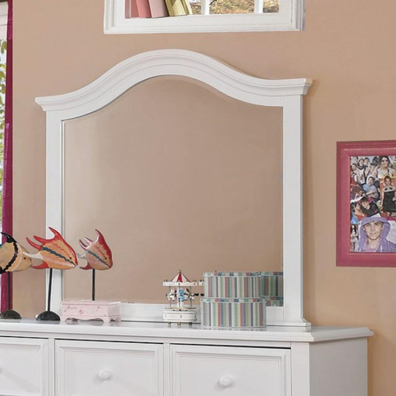 Frame Mirror, White-Wall Mirrors-White-Wood-JadeMoghul Inc.