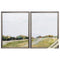 Frames Acrylic Picture Frames - 19" X 25" Brown Frame Golden Grasslands (Set of 2) HomeRoots