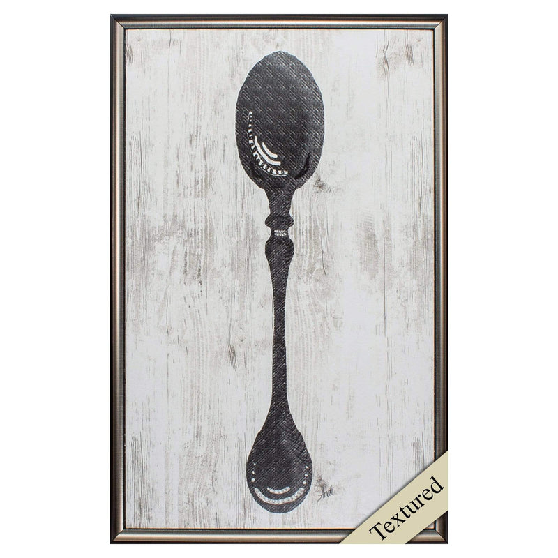 Frames Acrylic Picture Frames - 20" X 31" Brown Frame Black Spoon On Wood HomeRoots