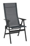 Frames Best - High-back chair - Black Steel Frame - Obsidian Duo Fabric HomeRoots