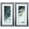 Frames Big Picture Frames - 15" X 27" Gunmetal Gray Frame Stormy Weather (Set of 2) HomeRoots