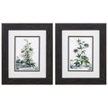 Frames Black Picture Frames 10" X 12" Distressed Black Frame Munting Garden (Set of 2) 5120 HomeRoots