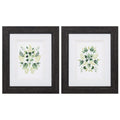 Frames Black Picture Frames 10" X 12" Distressed Black Frame Verdant Vignette (Set of 2) 5110 HomeRoots