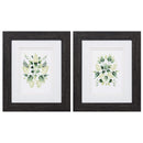 Frames Black Picture Frames 10" X 12" Distressed Black Frame Verdant Vignette (Set of 2) 5110 HomeRoots