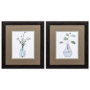 Frames Black Picture Frames 15" X 17" Distressed Black Frame Misty (Set of 2) 5236 HomeRoots