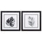 Frames Black Picture Frames - 18" X 18" Distressed Black Frame Bw Palm (Set of 2) HomeRoots