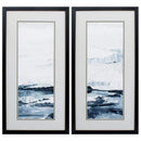 Frames Cheap Picture Frames - 13" X 25" Silver Frame Freedom Of The Sea (Set of 2) HomeRoots