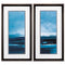 Frames Cheap Picture Frames - 14" X 26" Brushed Silver Frame Blue Tranquility (Set of 2) HomeRoots