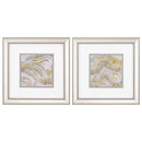 Frames Christmas Picture Frame - 12" X 12" Champagne Gold Color Frame Agate Allure (Set of 2) HomeRoots