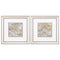 Frames Christmas Picture Frame - 12" X 12" Champagne Gold Color Frame Agate Allure (Set of 2) HomeRoots