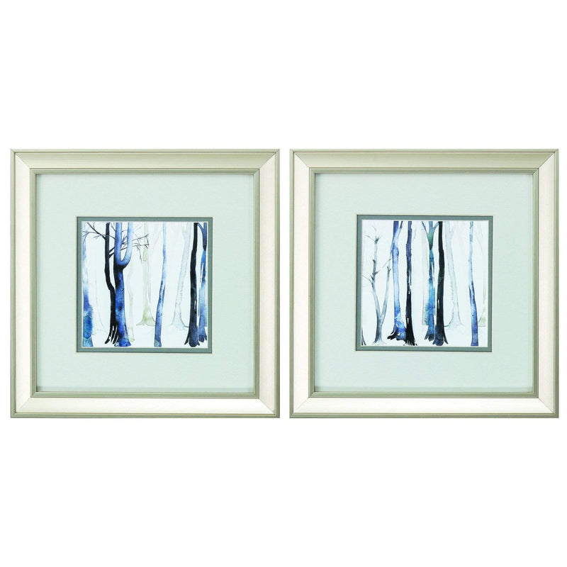 Frames Christmas Picture Frame - 12" X 12" Champagne Gold Color Frame In The Forest (Set of 2) HomeRoots