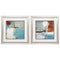 Frames Collage Picture Frames - 19" X 19" Brushed Silver Frame Quad Fusion (Set of 2) HomeRoots