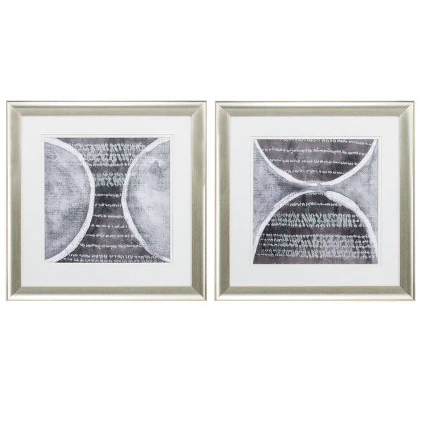 Frames Collage Picture Frames - 19" X 19" Brushed Silver Frame Stoneworks (Set of 2) HomeRoots