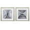Frames Collage Picture Frames - 19" X 19" Brushed Silver Frame Stoneworks (Set of 2) HomeRoots