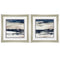 Frames Collage Picture Frames - 19" X 19" Brushed Silver Frame Stratscape (Set of 2) HomeRoots