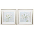 Frames Collage Picture Frames - 19" X 19" Brushed Silver Frame Sweeter Summer (Set of 2) HomeRoots