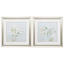 Frames Collage Picture Frames - 19" X 19" Brushed Silver Frame Sweeter Summer (Set of 2) HomeRoots