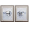 Frames Cute Picture Frames - 27" X 33" Distressed Wood Toned Frame Boat On The Horizon (Set of 2) HomeRoots