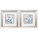 Frames Digital Picture Frame - 13" X 13" Brushed Silver Frame Spring Blush (Set of 2) HomeRoots