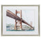 Frames DIY Picture Frame - 33" X 27" Brushed Silver Frame Watercolor Bridge IIi HomeRoots
