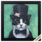 Frames Hanging Picture Frames - 11" X 11" Black Frame Tuxedo Cat HomeRoots