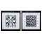 Frames Hanging Picture Frames 23" X 23" Black Frame Neutral Tile Collect (Set of 2) 5606 HomeRoots