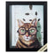 Frames Hanging Picture Frames - 9" X 11" Black Frame Feline Eye Exam HomeRoots