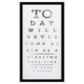 Frames Hobby Lobby Picture Frames - 13" X 25" Silver Frame Eye Chart I HomeRoots