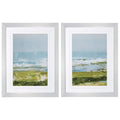 Frames Hobby Lobby Picture Frames - 26" X 34" Silver Frame Coastal Overlook (Set of 2) HomeRoots