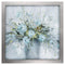 Frames Large Picture Frames - 26" X 26" Silver Frame Blue Bouquet HomeRoots