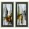 Frames Modern Picture Frames - 18" X 35" Champagne Gold Color Frame Rubigo (Set of 2) HomeRoots