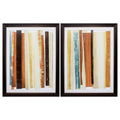 Frames Modern Picture Frames - 21" X 27" Brown Frame Evanescence 5 (Set of 2) HomeRoots