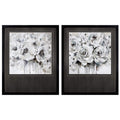 Frames Modern Picture Frames - 26" X 32" Dark Wood Toned Frame Quiet Simple (Set of 2) HomeRoots