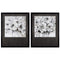 Frames Modern Picture Frames - 26" X 32" Dark Wood Toned Frame Quiet Simple (Set of 2) HomeRoots