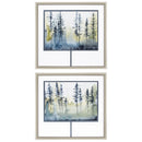 Frames Modern Picture Frames - 28" X 30" Champagne Gold Color Frame Shadow Forest (Set of 2) HomeRoots
