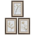 Frames Painting Picture Frames - 20" X 27" Gunmetal Gray Frame Sage Salal Eucalypt (Set of 3) HomeRoots