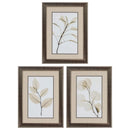 Frames Painting Picture Frames - 20" X 27" Gunmetal Gray Frame Sage Salal Eucalypt (Set of 3) HomeRoots