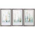 Frames Painting Picture Frames - 23" X 36" Gunmetal Gray Frame Summer Sails (Set of 3) HomeRoots