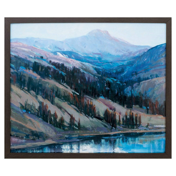 Frames Picture Frame Ideas - 26" X 22" Brown Frame Mountain Vista I HomeRoots