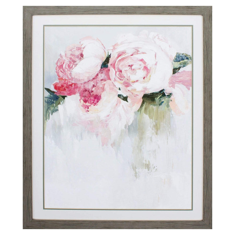 Frames Picture Frame Ideas - 30" X 36" Woodtoned Frame Peonies HomeRoots