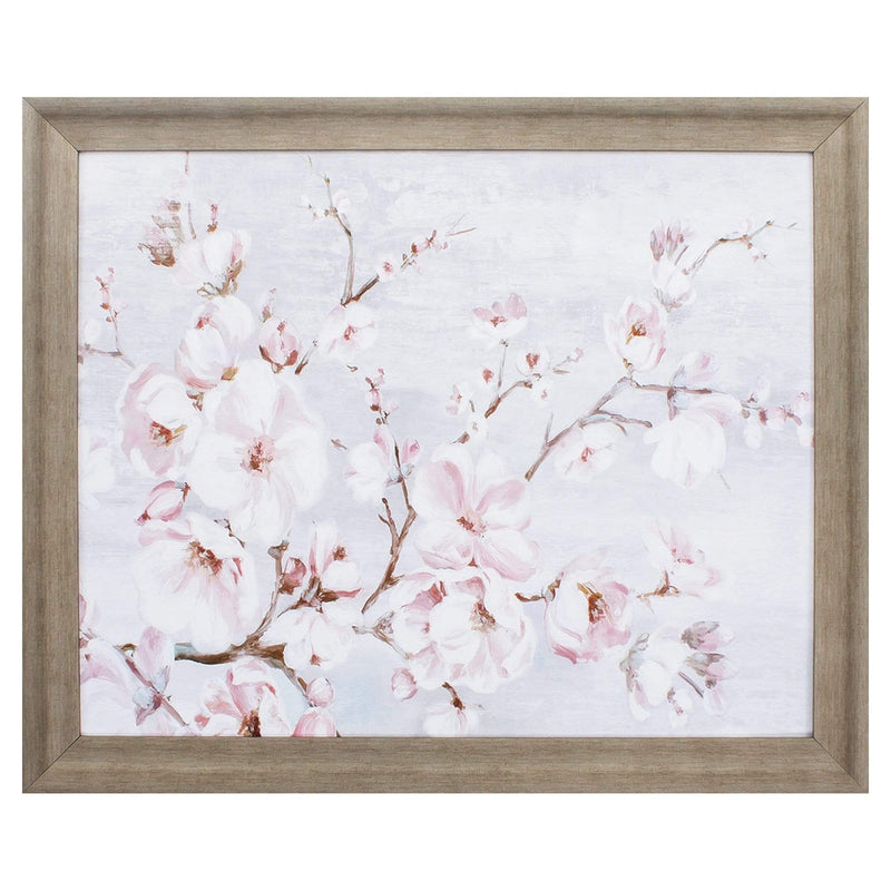 Frames Picture Frame Ideas - 34" X 28" Champagne Color Frame Spring Cherry Blossoms I HomeRoots