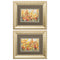 Frames Picture Frame Set - 13" X 11" Gold Frame Golden Summer Garden (Set of 2) HomeRoots